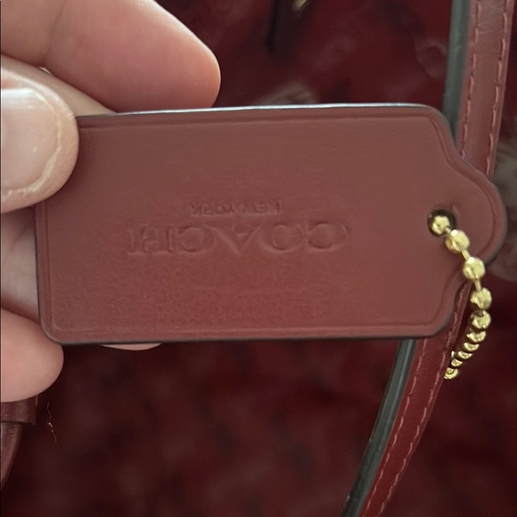 Coach Reversible Burgundy Tote Bag - Picture 4 of 6